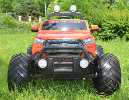 Masinuta electrica FORD MONSTER TRUCK 4x4 180W, DELUXE, portocaliu [8]