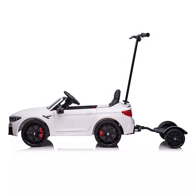 Masinuta electrica pentru copii + hoverboard, BMW M5 Competition 24V 14Ah premium, alb [16]