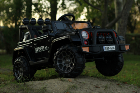 Kinderauto BJ7588 Ride-On off road car for children, 90W, 12V, leather seat, black [13]