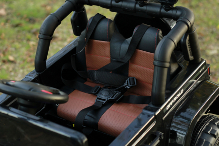 Kinderauto BJ7588 Ride-On off road car for children, 90W, 12V, leather seat, black [2]