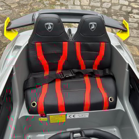 Masinuta electrica Lamborghini Huracan STO, cu functie drift, putere 500W, 24V, bluetooth, gri [16]