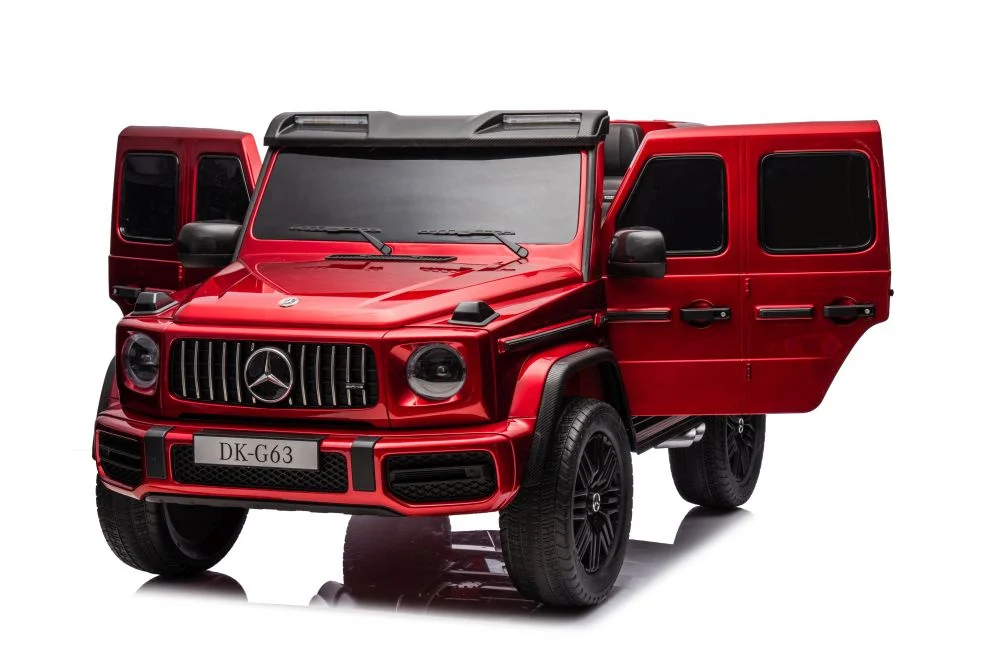Masinuta electrica Mercedes G63, 4x4, 800W, 24V, MP4, rosu metalizat [3]