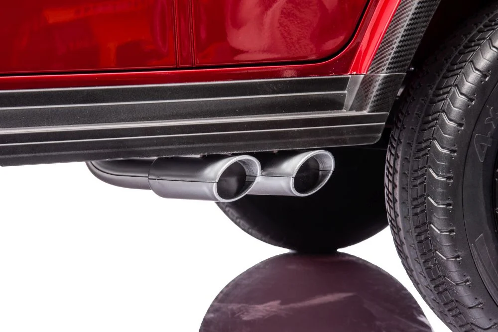 Masinuta electrica Mercedes G63, 4x4, 800W, 24V, MP4, rosu metalizat [13]