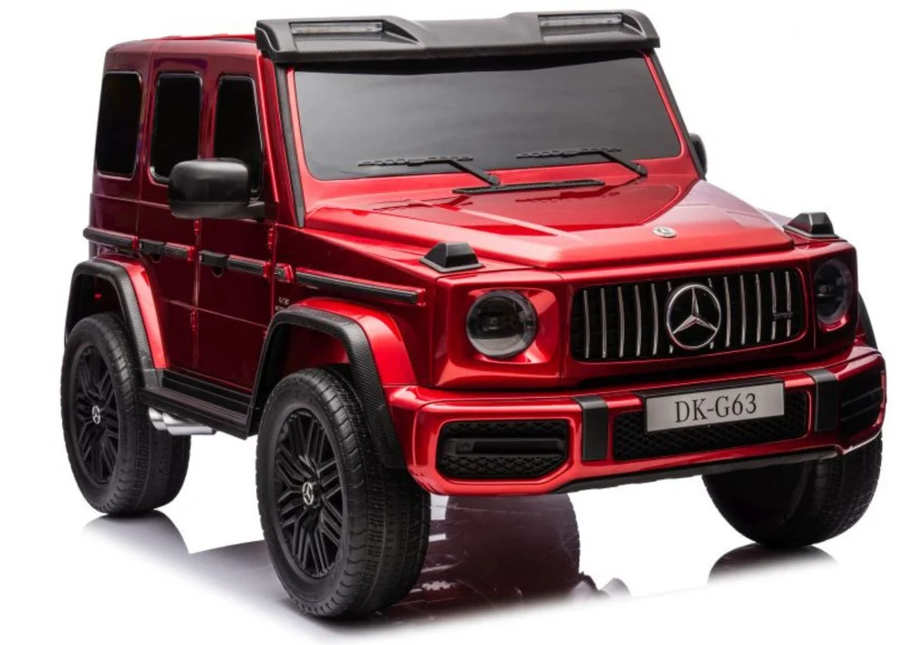 Masinuta electrica Mercedes G63, 4x4, 800W, 24V, MP4, rosu metalizat [6]
