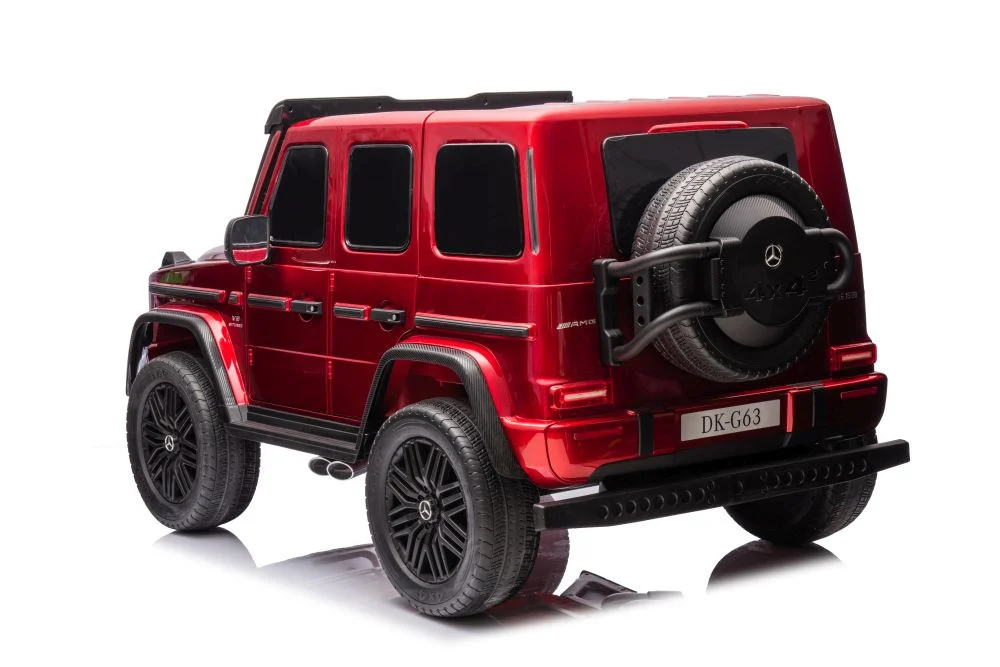 Masinuta electrica Mercedes G63, 4x4, 800W, 24V, MP4, rosu metalizat [7]