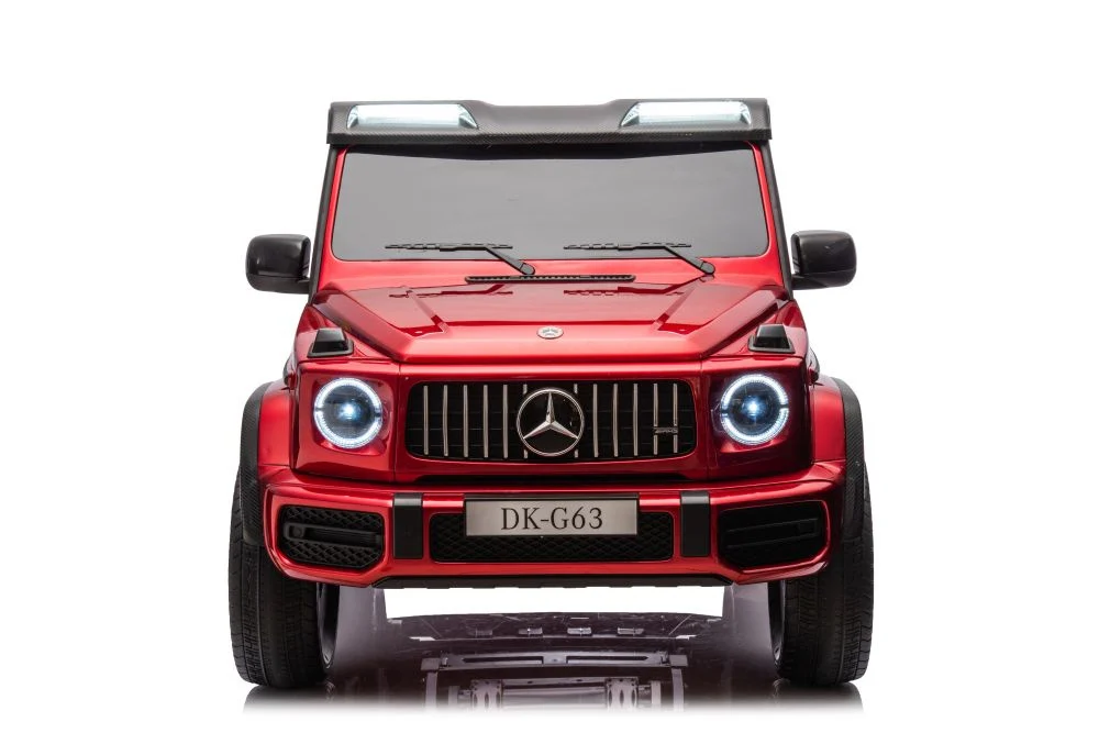 Masinuta electrica Mercedes G63, 4x4, 800W, 24V, MP4, rosu metalizat [4]