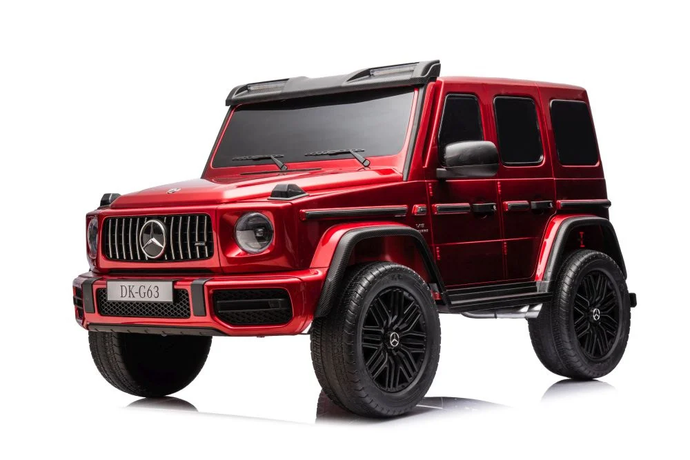 Masinute electrice - Masinuta electrica Mercedes G63, 4x4, 800W, 24V, MP4, rosu metalizat