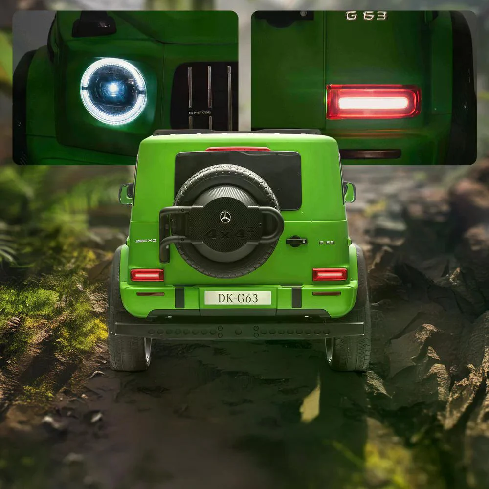 Mercedes G63 Electric Ride-On Car, 560W Brushless Motors, 24V 20Ah, Matte Green [4]