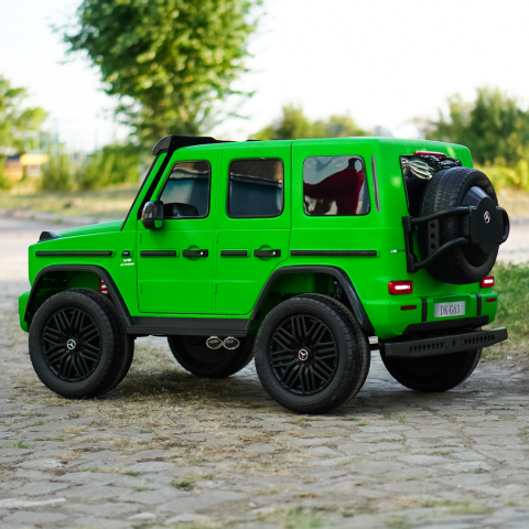 Mercedes G63 Electric Ride-On Car, 560W Brushless Motors, 24V 20Ah, Matte Green [5]