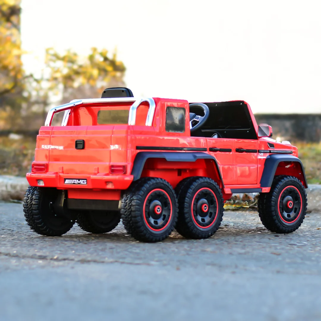 Premium Electric Ride-On Car Mercedes-Benz G63 6×6, 210W, 12V 10Ah, Red [10]