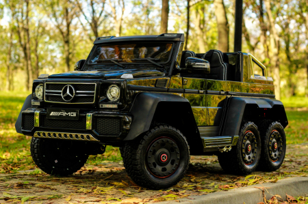 Masinuta electrica pentru copii Mercedes G63, 6x6, putere 270W, echipare DELUXE, Negru [1]