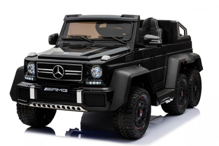 Masinute electrice - Masinuta electrica pentru copii Mercedes G63, 6x6, putere 270W, echipare DELUXE, Negru