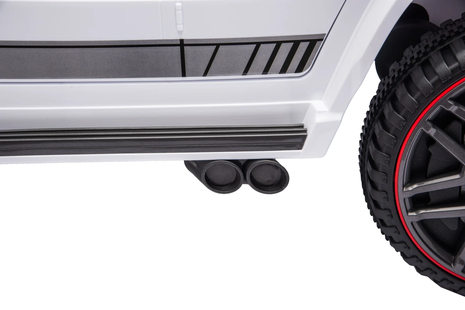 Mercedes G63 AMG 4x4 Electric Ride-On Car for Children, 120W, 12V, Premium Edition, White [5]