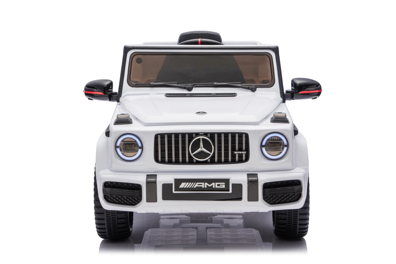 Mercedes G63 AMG 4x4 Electric Ride-On Car for Children, 120W, 12V, Premium Edition, White [3]