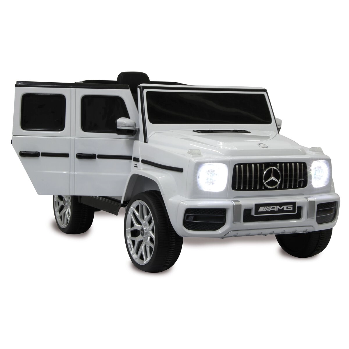Kids electric ride-on car Mercedes G63 AMG, 60W 12V, premium, white [2]