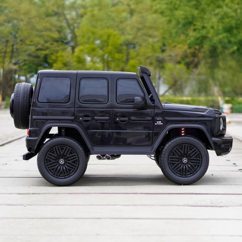 Masinuta electrica Mercedes G63, cu 2 locuri, 4x4, 800W, 24V 14Ah, MP4, neagra [7]