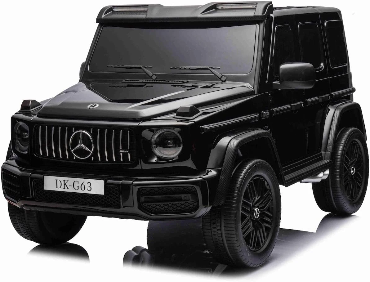 Masinute electrice - Masinuta electrica Mercedes G63, cu 2 locuri, 4x4, 800W, 24V 14Ah, MP4, neagra