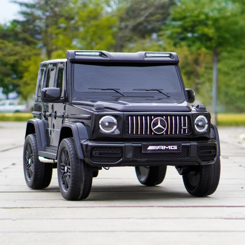 Masinuta electrica Mercedes G63, cu 2 locuri, 4x4, 800W, 24V 14Ah, MP4, neagra [8]