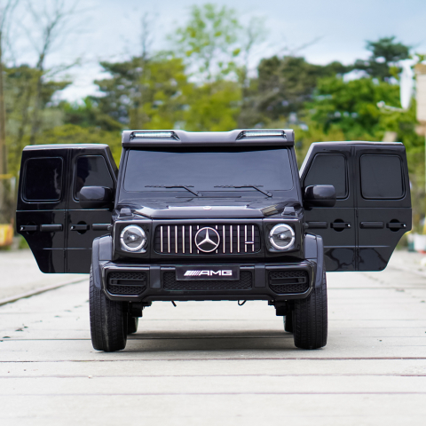 Masinuta electrica Mercedes G63, cu 2 locuri, 4x4, 800W, 24V 14Ah, MP4, neagra [9]