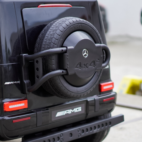 Masinuta electrica Mercedes G63, cu 2 locuri, 4x4, 800W, 24V 14Ah, MP4, neagra [12]
