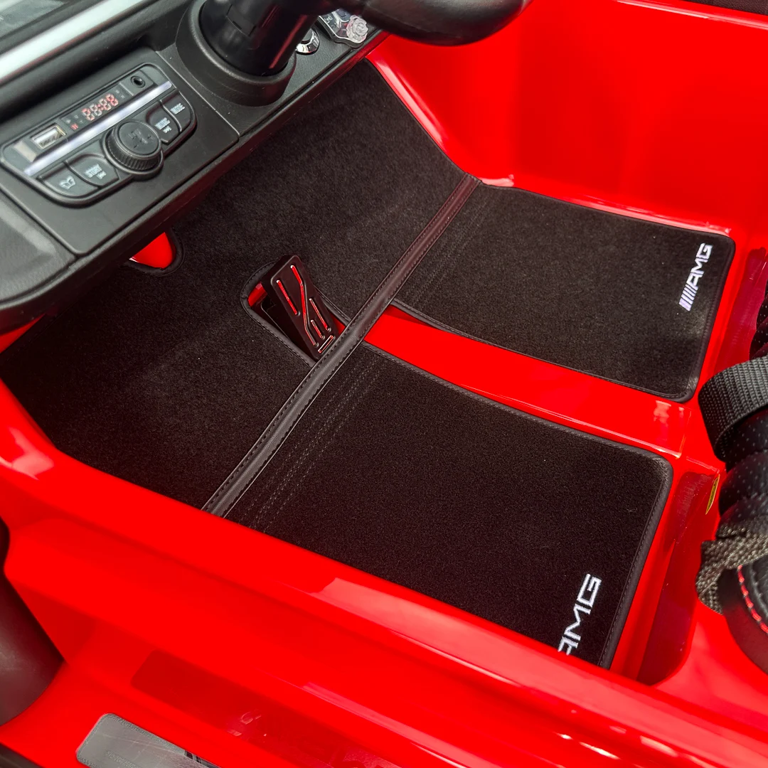 Electric car for children Mercedes G63, with 2 seats, 4x4, 800W, 24V 14Ah, premium, MP4, red [7]