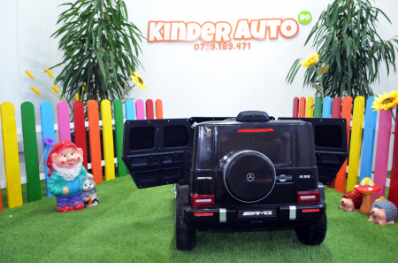 Kids electric ride-on car Mercedes G63 AMG, 60W 12V, premium, black [4]