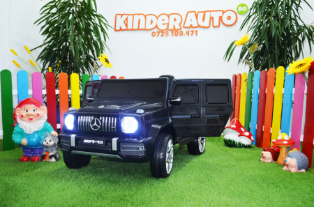 Kids electric ride-on car Mercedes G63 AMG, 60W 12V, premium, black [5]