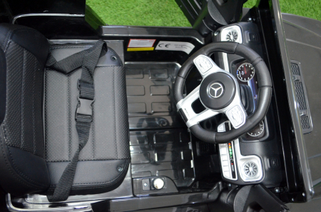 Kids electric ride-on car Mercedes G63 AMG, 60W 12V, premium, black [9]