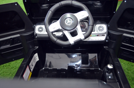 Kids electric ride-on car Mercedes G63 AMG, 60W 12V, premium, black [6]