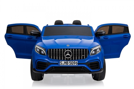 Masinute electrice - Masinuta electrica pentru copii Mercedes GLC63s AMG, 4x4, 180W, echipata premium, albastra
