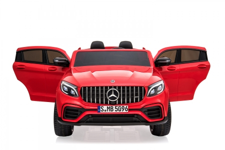 Electric Ride-On cars - Children's ride-on electric car Mercedes GLC63S AMG XXL, 4x4, 180W, PREMIUM, red