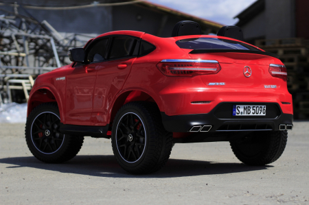 Children's ride-on electric car Mercedes GLC63S AMG XXL, 4x4, 180W, PREMIUM, red [5]