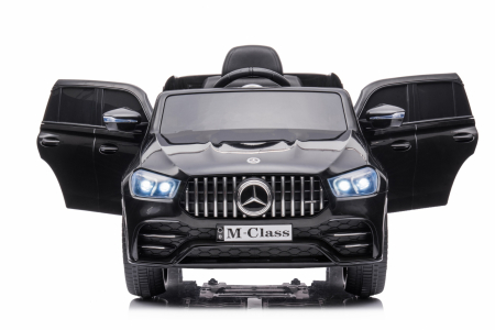 Masinuta electrica Mercedes M-class 4x4, 140W, 12V, scaun tapitat, negru [2]