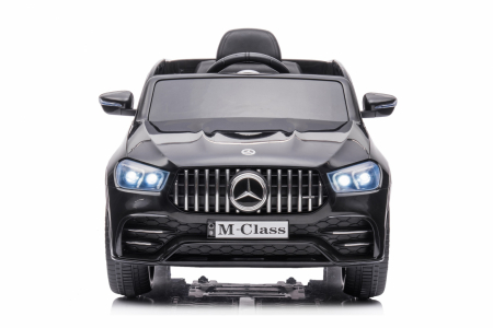 Masinuta electrica Mercedes M-class 4x4, 140W, 12V, scaun tapitat, negru [6]