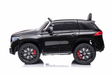 Masinuta electrica Mercedes M-class 4x4, 140W, 12V, scaun tapitat, negru [5]