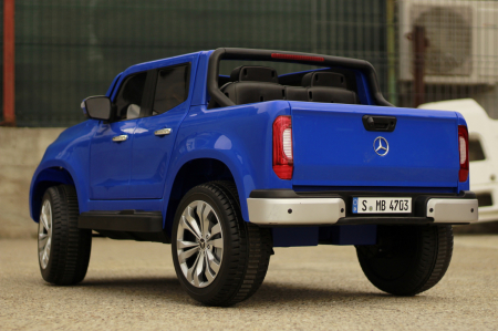 Masinuta electrica Mercedes X-Class 4x4 180W PREMIUM #Albastru [1]