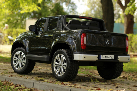 Masinuta electrica pentru copii Mercedes X-Class, 4x4, 180W, PREMIUM, negru [4]