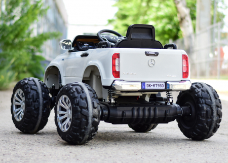 Licensed electric ride-on car Mercedes X-Class Monster Truck, 180W, 4x4, EVA wheels, white [26]