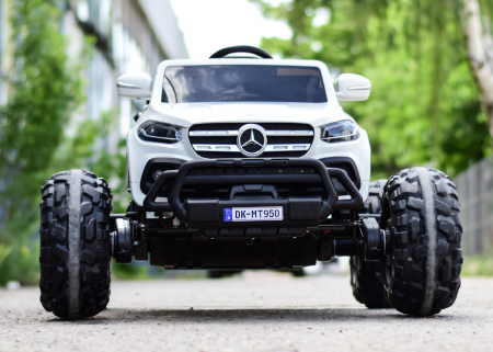 Licensed electric ride-on car Mercedes X-Class Monster Truck, 180W, 4x4, EVA wheels, white [28]