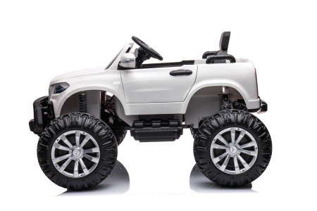 Licensed electric ride-on car Mercedes X-Class Monster Truck, 180W, 4x4, EVA wheels, white [9]