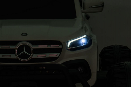 Licensed electric ride-on car Mercedes X-Class Monster Truck, 180W, 4x4, EVA wheels, white [13]