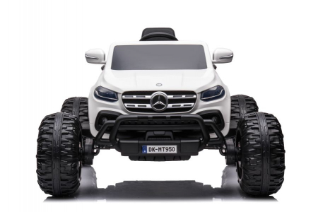 Electric Ride-On cars - Licensed electric ride-on car Mercedes X-Class Monster Truck, 180W, 4x4, EVA wheels, white