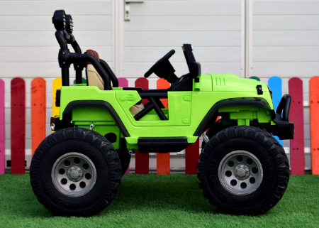 Electric ride-on car for children Monster Truck SX1719, 2 seats, 4x4, 180W, 12V, green [5]