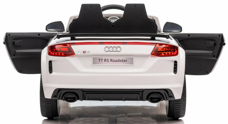 Masinuta electrica copii cu licenta Audi TTRS Roadster, 70W 12V, echipare standard, alba [4]