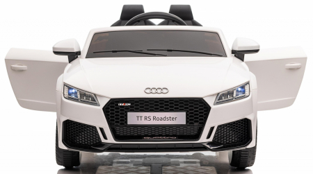 Masinuta electrica copii cu licenta Audi TTRS Roadster, 70W 12V, echipare standard, alba [3]