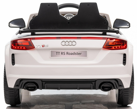 Masinuta electrica copii cu licenta Audi TTRS Roadster, 70W 12V, echipare standard, alba [2]