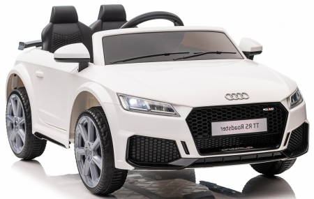Masinute cu licenta - Masinuta electrica copii cu licenta Audi TTRS Roadster, 70W 12V, echipare standard, alba