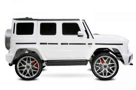 Masinuta electrica copii Mercedes G63 XXL, cu 2 locuri, 4x4, 180W 12V, premium, alba [3]