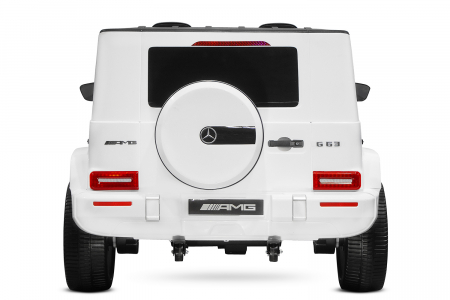 Masinuta electrica copii Mercedes G63 XXL, cu 2 locuri, 4x4, 180W 12V, premium, alba [5]