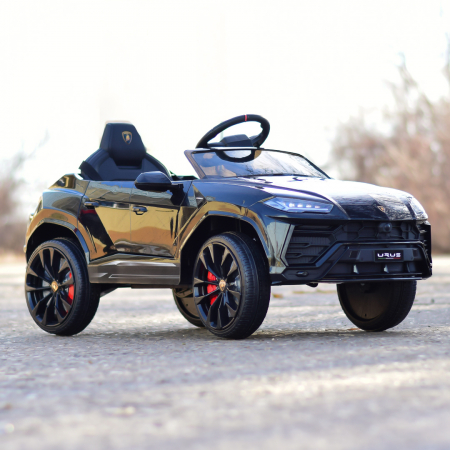 Masinuta electrica pentru copii 2-5 ani, Lamborghini Urus, 70W, 12V-7Ah, neagra [4]